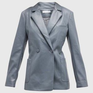 JONATHAN SIMKHAI VEGAN LEATHER BLAZER NWT